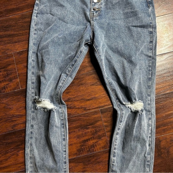 WeWoreWhat The Danielle High Rise Straight in Spring St Hole - Picture 8 of 8